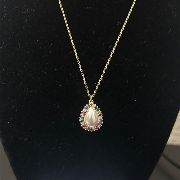 Kate Spade Gold Necklace with Pearl Pendant - Picture 3 of 5